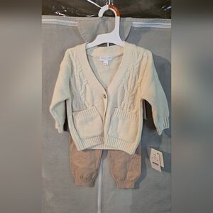 Grayson Mini Cozy Knit Cardigan And Pants for Infants